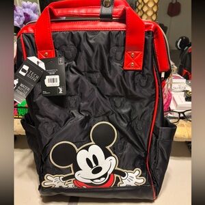 Disney Mickey Mouse Black and Red Backpack tech bag. Bio world  see comments
